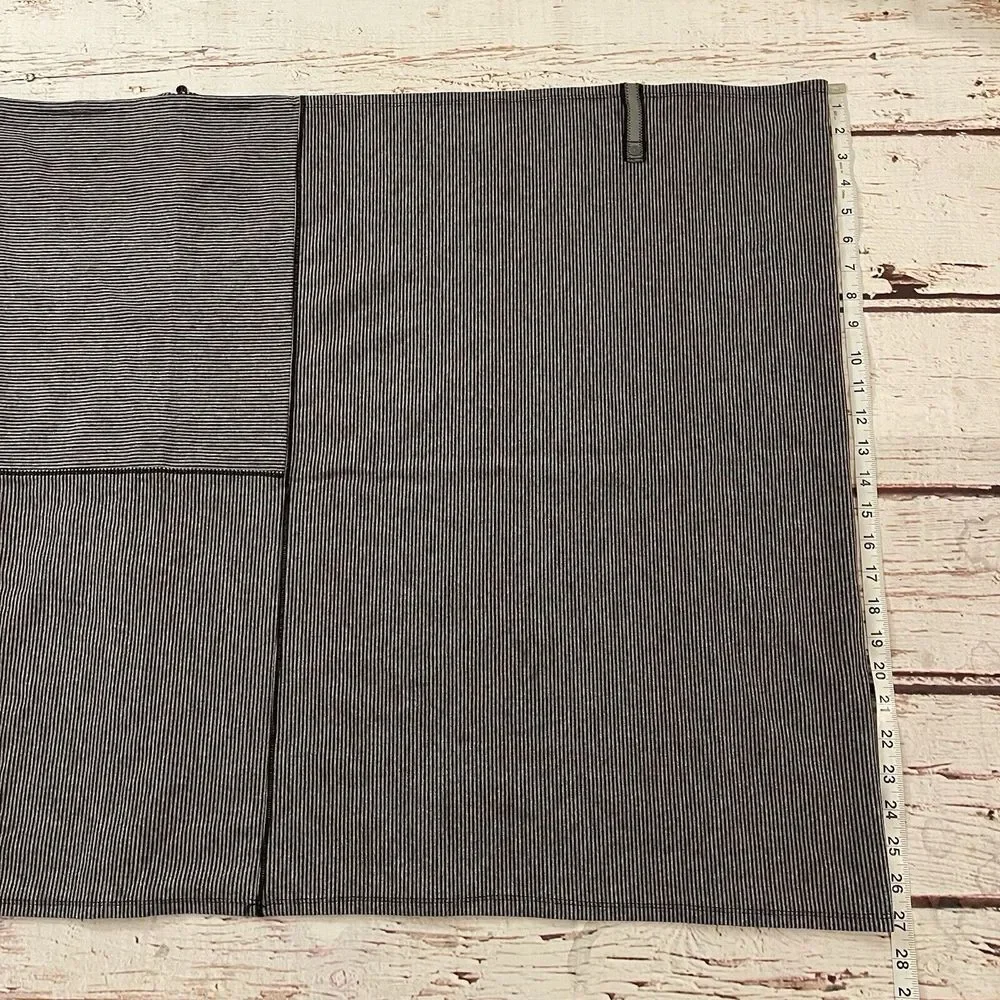 LULULEMON Vinyasa Infinity Scarf Wrap Zip Up Tonka‎ Stripe Heather Gray Gold